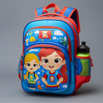 Stylish Backpack for Children with Water Resistant Material 