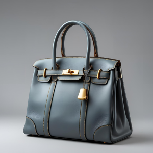 Elegant Structured Handbag with Gold Accents