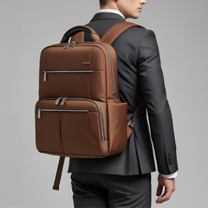  Work Laptop Backpack with Soft Fabric Lining and Modern Design
