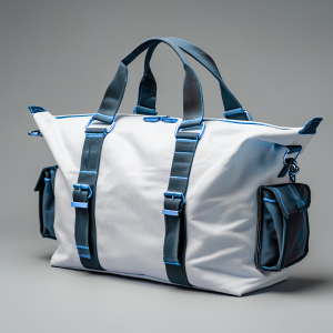 Premium Genuine Leather Travel Bag with 55L Capacity and Multi-Pocket Design
